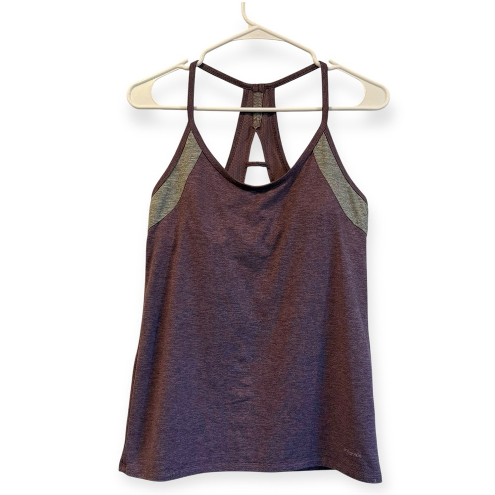 Patagonia Size L- Purple and Gray Strappy Tank Top with built in bra